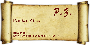 Panka Zita névjegykártya